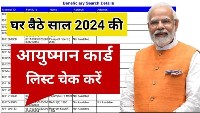 ayushman card list 2024
