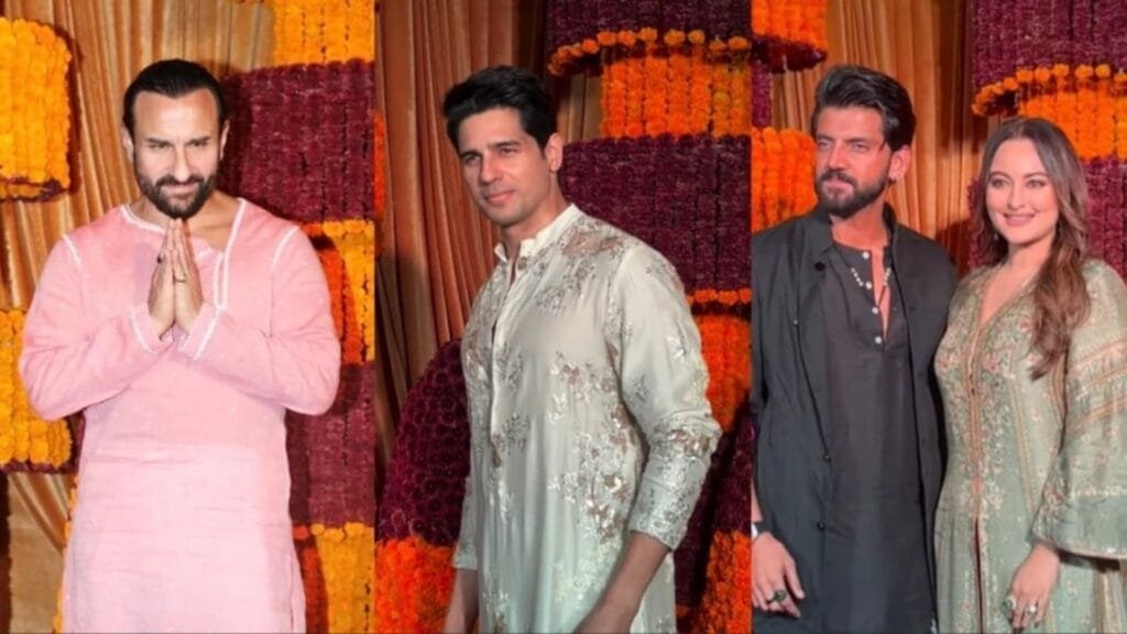 रमेश तौरानी की दिवाली पार्टी में सैफ अली खान, सिद्धार्थ मल्होत्रा, गोविंदा की पत्नी सुनीता, सोनाक्षी सिन्हा-जहीर इकबाल शामिल हुए | बॉलीवुड