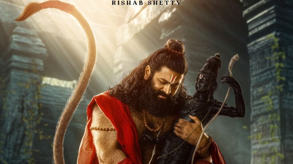 जय हनुमान पोस्टर: प्रशांत वर्मा की हनु-मान सीक्वल के फर्स्ट लुक में ऋषभ शेट्टी ने भगवान राम की मूर्ति को गले लगाया