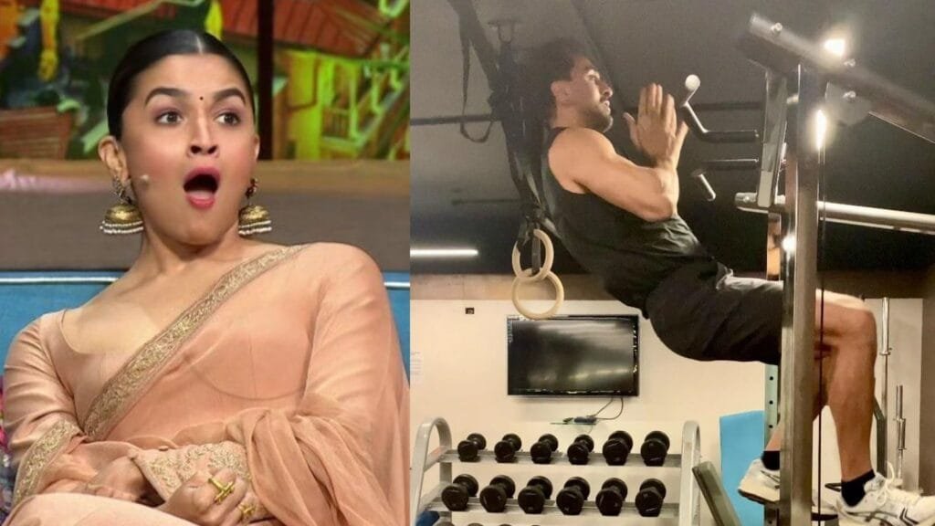 लव एंड वॉर के लिए प्रशिक्षण के दौरान रणबीर कपूर ने अपनी मांसपेशियों का प्रदर्शन किया, जिससे आलिया भट्ट और प्रशंसक ताली बजाने लगे।