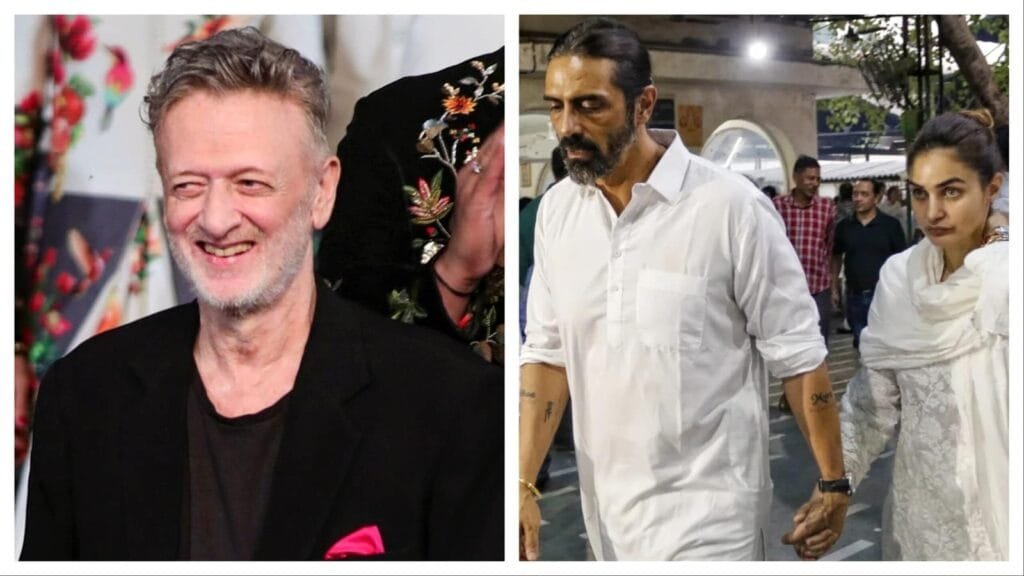 अर्जुन रामपाल, गैब्रिएला डेमेट्रियड्स दिल्ली में रोहित बल के अंतिम संस्कार में शामिल हुए। देखो | बॉलीवुड