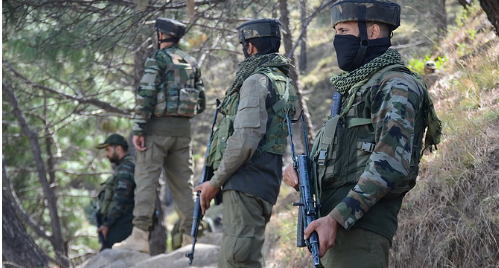 कठुआ में सुरक्षाबलों और आतंकियों के बीच मुठभेड़, पंजतीर्थी इलाके में छिपे आतंकी कठुआ में सुरक्षाबलों और आतंकियों के बीच मुठभेड़, पंजतीर्थी इलाके में छिपे आतंकी