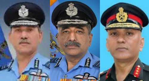 वायुसेना के नए उप प्रमुख बनेंगे नर्मदेश्वर तिवारी, तीनों सेनाओं को मिलेगा CISC; शर्मा संभालेंगे सेना की उत्तरी कमान वायुसेना के नए उप प्रमुख बनेंगे नर्मदेश्वर तिवारी, तीनों सेनाओं को मिलेगा CISC; शर्मा संभालेंगे सेना की उत्तरी कमान